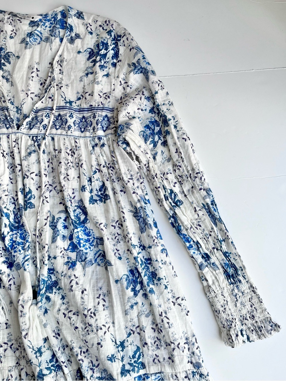 Zara Boho Floral Long Printed Maxi Dress Bloggers Favorite - Picture 12 of 13